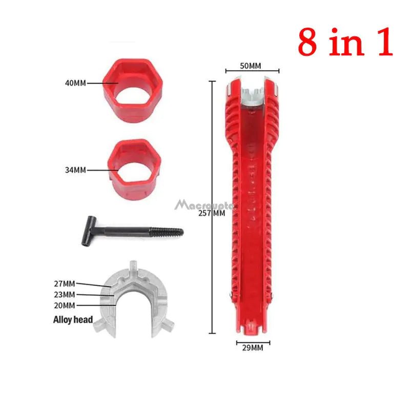 8 - in - 1 or 5 - in - 1 Flume Wrench Sink Faucet Plumbing Tools - Johnbob's