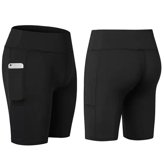 All Seasons Yoga Shorts Stretchable With Phone Pocket - Johnbob's