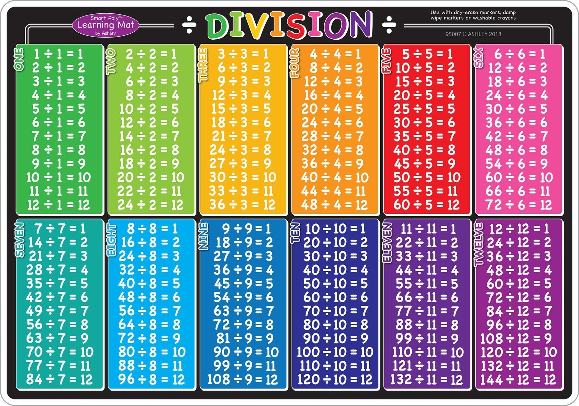 Ashley DIVISION Smart Poly Learning Mat 12" x 17" (ASH95007) - Johnbob's General Store