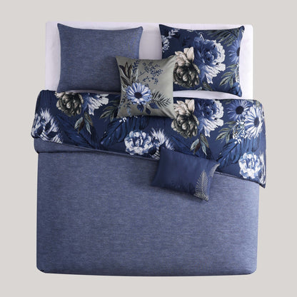 Bebejan Daisy Blue 5 Piece Reversible Comforter Set - Johnbob's General Store