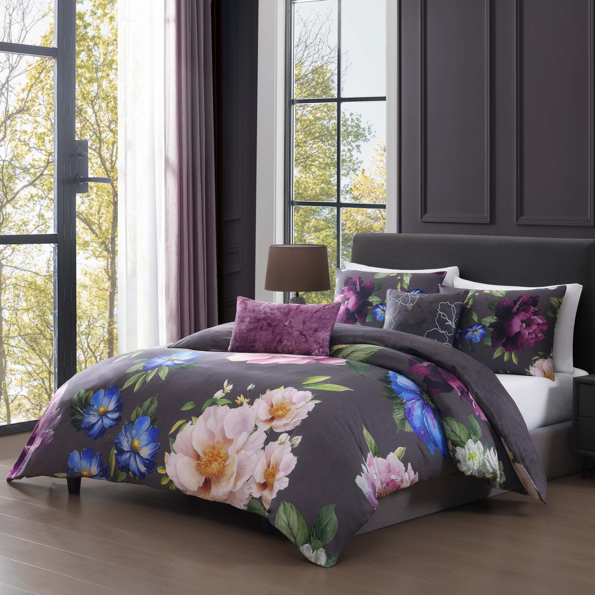 Bebejan Elegant Blossoms 5 Piece Reversible Comforter Set - Johnbob's General Store