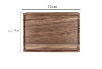 Black Walnut Wood Cutting Board Creative Whole Tray Fruit Chopping Cutting Board Wood Chopping Blocks For Kitchen - Johnbob's General Store, LLC