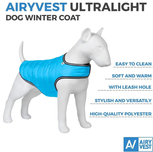 Blue Dog Winter Coat for Large Dogs Waterproof Dog Warm Jacket XXSmall Size - Johnbob's