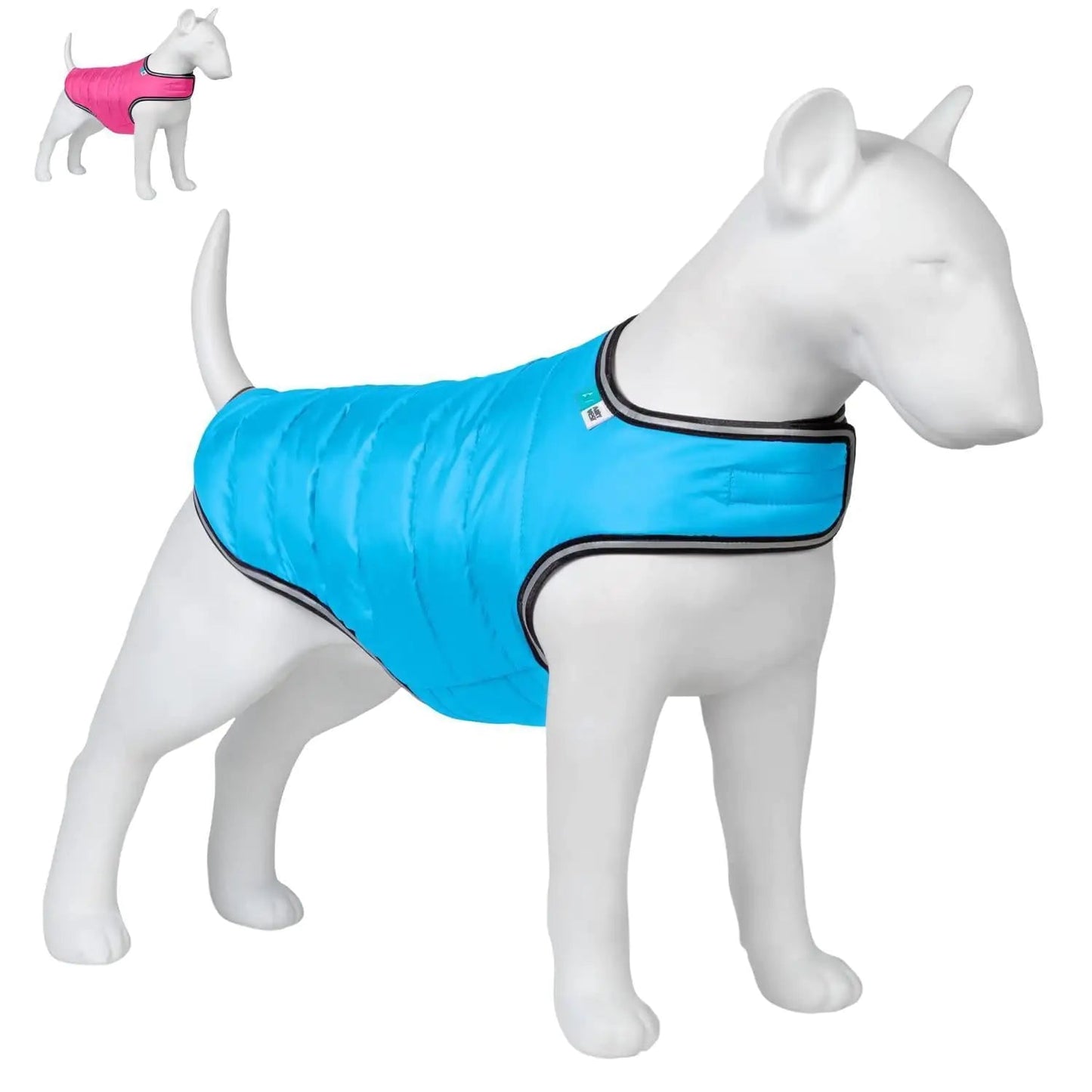 Blue Dog Winter Coat for Large Dogs Waterproof Dog Warm Jacket XXSmall Size - Johnbob's