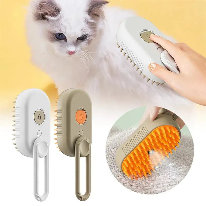 Cat Steam Brush 3 In 1 Electric Spray Cat Hair Brushes Massage Pet Grooming Hair Removal Combs Pet Products -Johnbob's