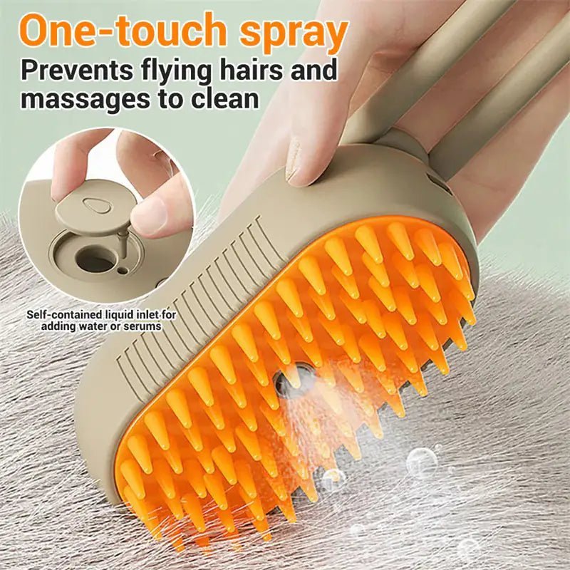 Cat Steam Brush 3 In 1 Electric Spray Cat Hair Brushes Massage Pet Grooming Hair Removal Combs Pet Products -Johnbob's