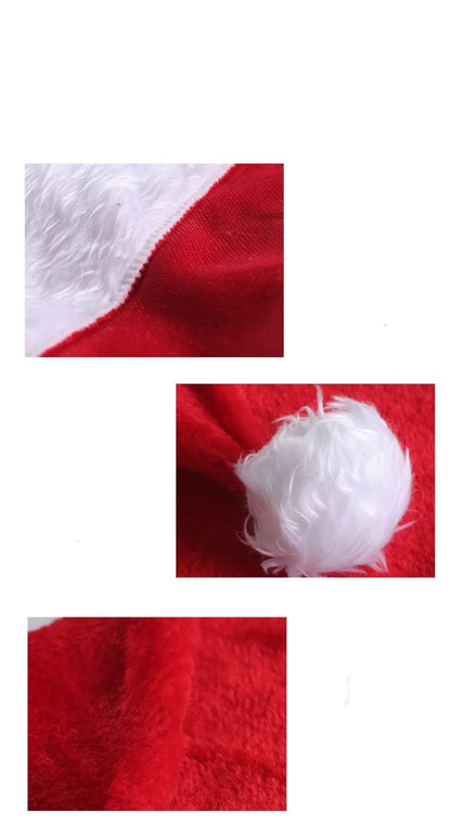 Christmas Hat LED Light Plush - Johnbob's General Store, LLC #santahat