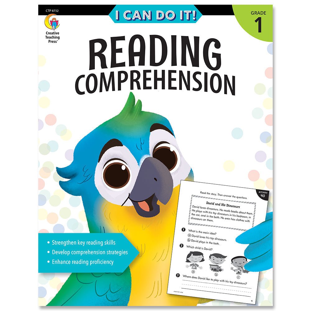 Creative Teaching I Can Do It! First Grade Reading Comprehension Workbook (CTP 8732) - Johnbob's General Store