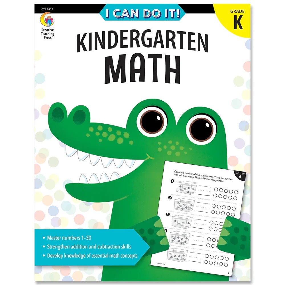 Creative Teaching Press I Can Do It! Kindergarten Math (CTP 8729) - Johnbob's General Store