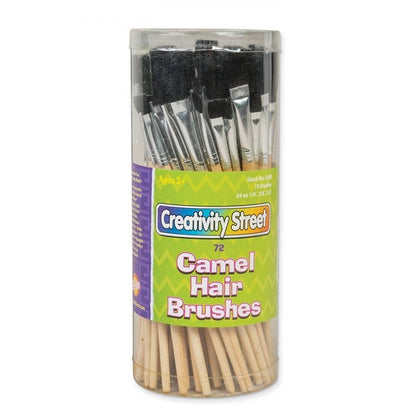 Creativity Street Camel Hair Paint Brushes Assorted Sizes, 72 Brushes (PAC 5189) - Johnbob's General Store