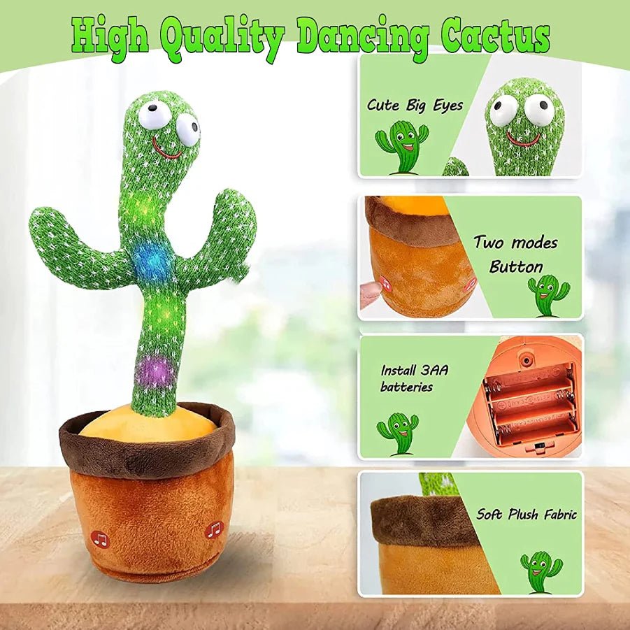 Dancing Cactus Plush Toy Doll Electronic Recording - Johnbob's General Store, LLC