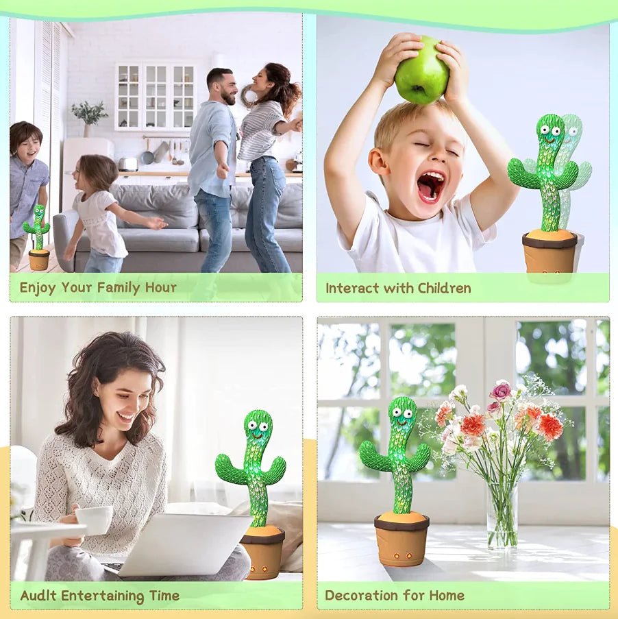 Dancing Cactus Plush Toy Doll Electronic Recording - Johnbob's General Store, LLC