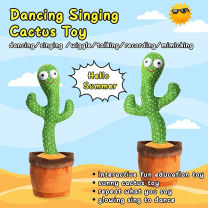 Dancing Cactus Plush Toy Doll Electronic Recording - Johnbob's General Store, LLC