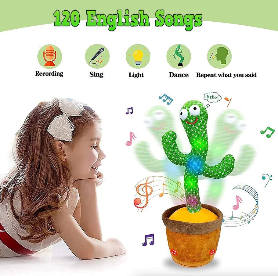 Dancing Cactus Plush Toy Doll Electronic Recording - Johnbob's General Store, LLC