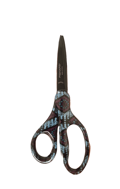 Fiskars Student Scissors, 7 Inch, Ages 12+, Aztec Design (19458) - Johnbob's General Store