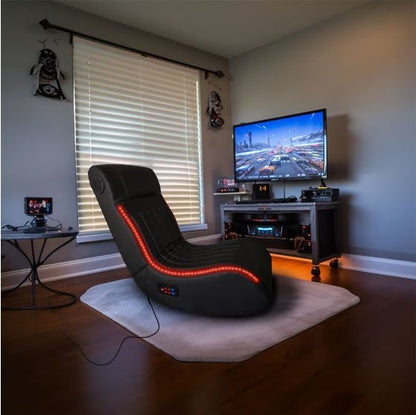 Foldable Gaming Chair With Onboard Speakers, LED Strips, Bluetooth Music Speakers - Johnbob's General Store, LLC