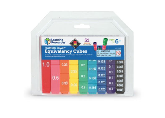 Learning Resources Fraction Tower Cubes - Equivalency Set (LER 2509) - Johnbob's General Store