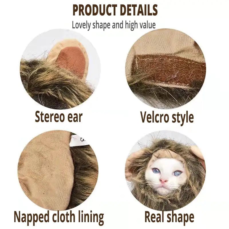 Lion Mane Cat Costume - Johnbob's General Store, LLC