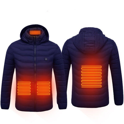 New Heated Jacket Coat USB Electric Jacket Cotton Heater Thermal Clothing Heating Vest - Johnbob's General Store, LLC