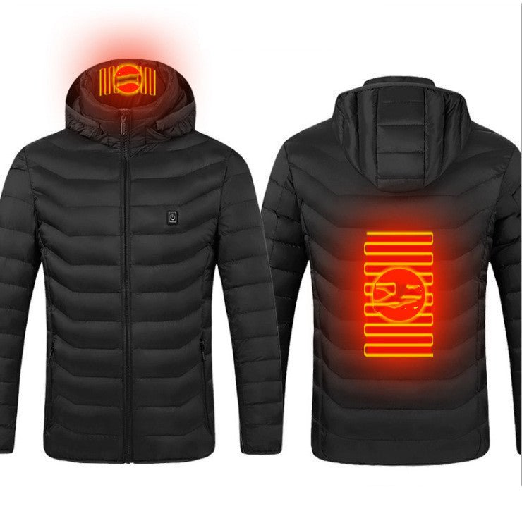 New Heated Jacket Coat USB Electric Jacket Cotton Heater Thermal Clothing Heating Vest - Johnbob's General Store, LLC