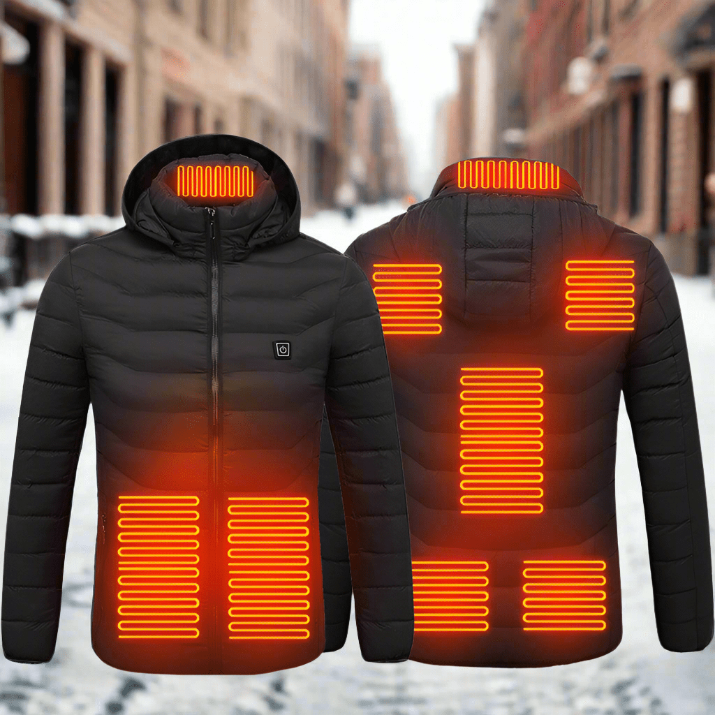 New Heated Jacket Coat USB Electric Jacket Cotton Heater Thermal Clothing Heating Vest - Johnbob's General Store, LLC