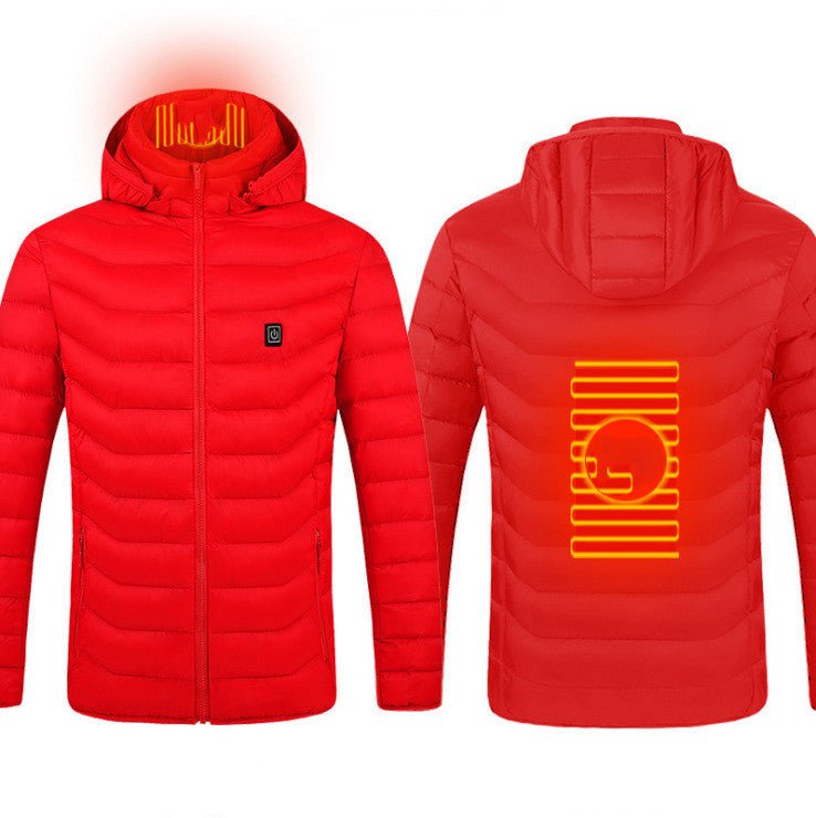 New Heated Jacket Coat USB Electric Jacket Cotton Heater Thermal Clothing Heating Vest - Johnbob's General Store, LLC