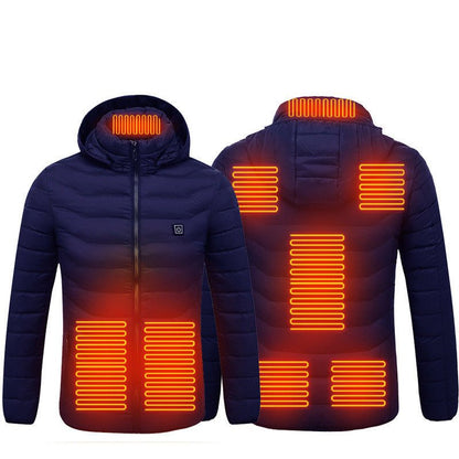 New Heated Jacket Coat USB Electric Jacket Cotton Heater Thermal Clothing Heating Vest - Johnbob's General Store, LLC