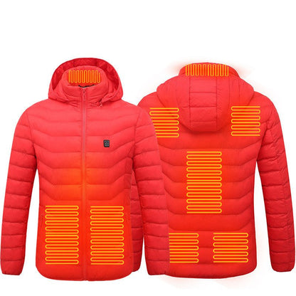 New Heated Jacket Coat USB Electric Jacket Cotton Heater Thermal Clothing Heating Vest - Johnbob's General Store, LLC