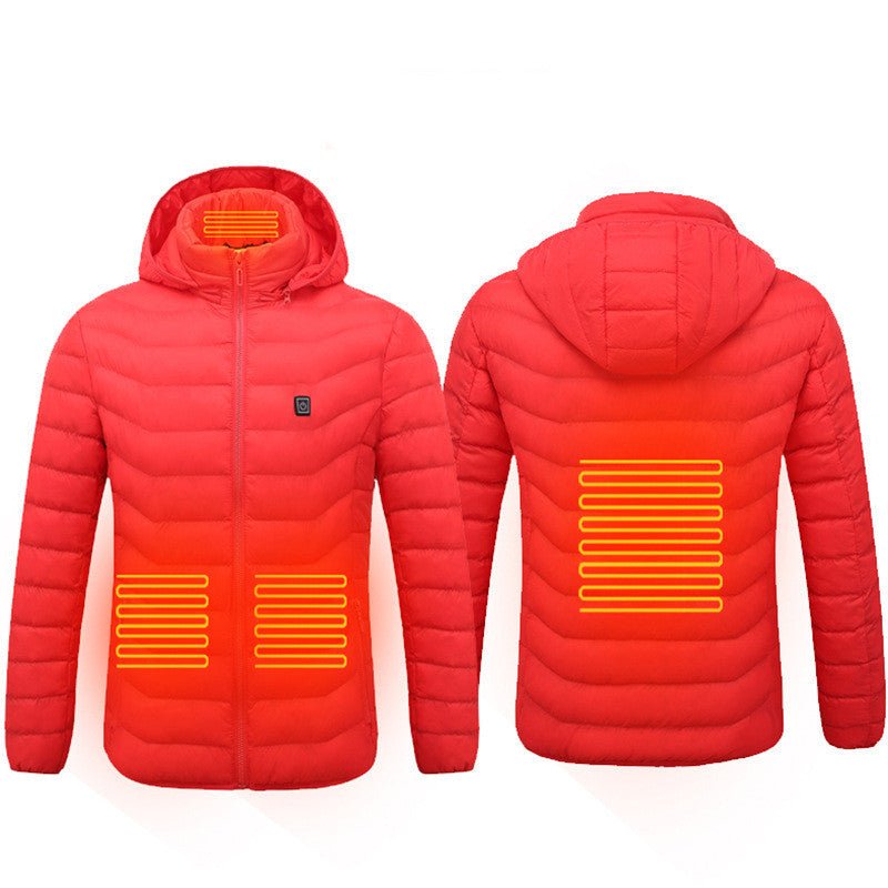 New Heated Jacket Coat USB Electric Jacket Cotton Heater Thermal Clothing Heating Vest - Johnbob's General Store, LLC