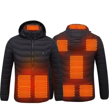 New Heated Jacket Coat USB Electric Jacket Cotton Heater Thermal Clothing Heating Vest - Johnbob's General Store, LLC