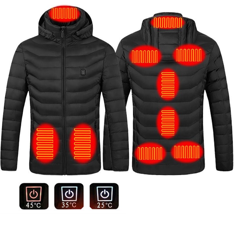 New Heated Jacket Coat USB Electric Jacket Cotton Heater Thermal Clothing Heating Vest - Johnbob's General Store, LLC