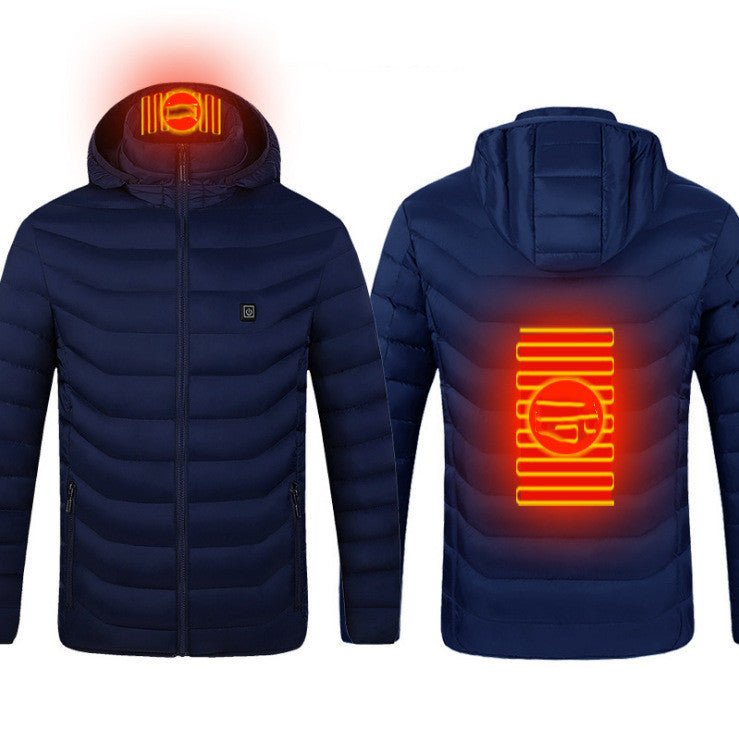 New Heated Jacket Coat USB Electric Jacket Cotton Heater Thermal Clothing Heating Vest - Johnbob's General Store, LLC