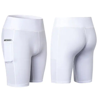 All Seasons Yoga Shorts Stretchable With Phone Pocket - Johnbob's