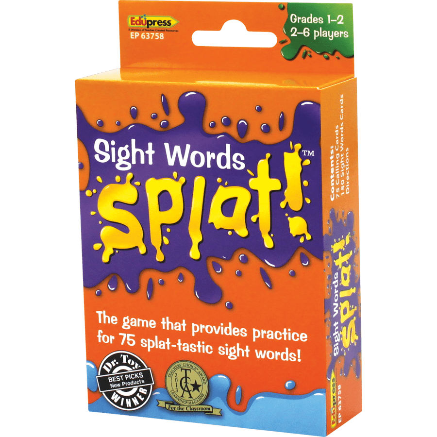 Teacher Created Resources Sight Words Splat Game Grades 1 - 2 (TCR 63758) - Johnbob's General Store